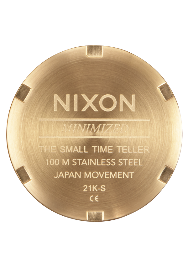 Nixon Small Time Teller Watch | Lt Gold / Silver / Vintage White | Women's Stainless Steel