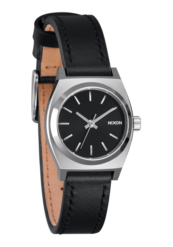 Nixon Small Time Teller Watch | Silver / Black | Women's Stainless Steel