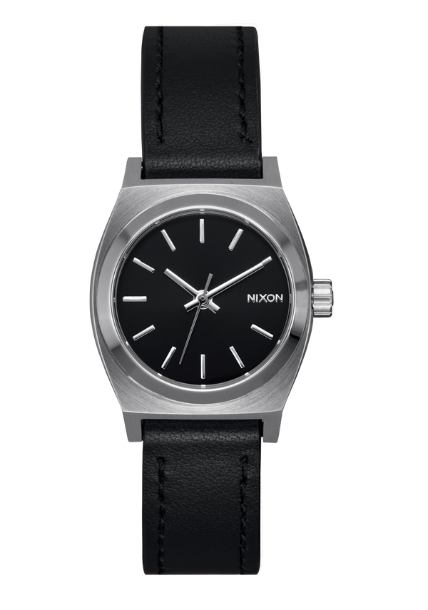 nixon Small Time Teller Watch | Silver / Black | Women's Stainless Steel