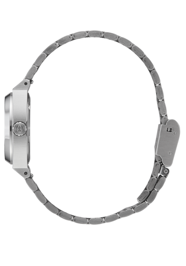 Nixon Small Time Teller Watch | Silver / Pink | Women's Stainless Steel