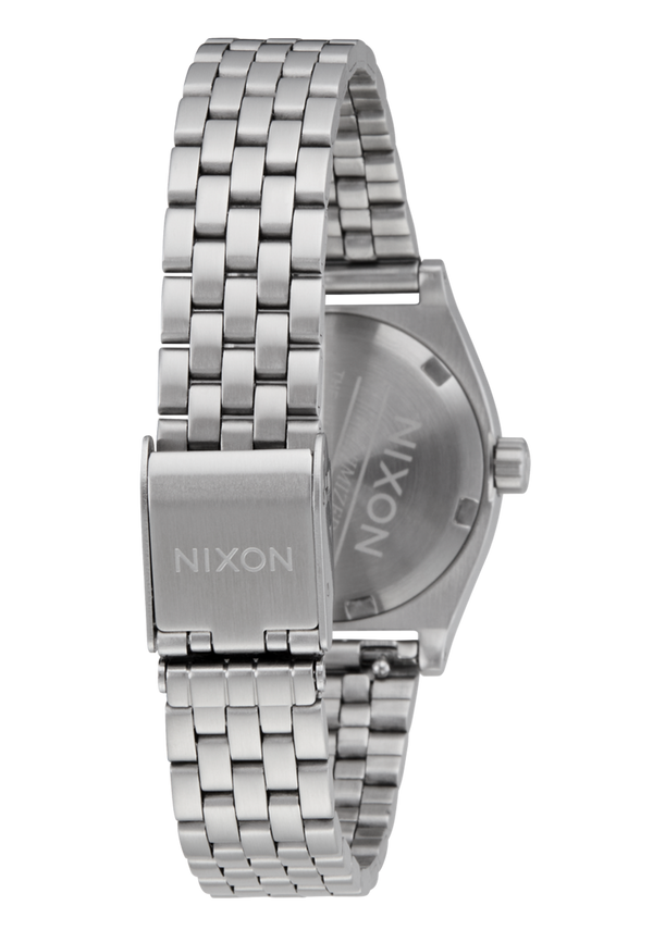 Nixon Small Time Teller Watch | Silver / Pink | Women's Stainless Steel