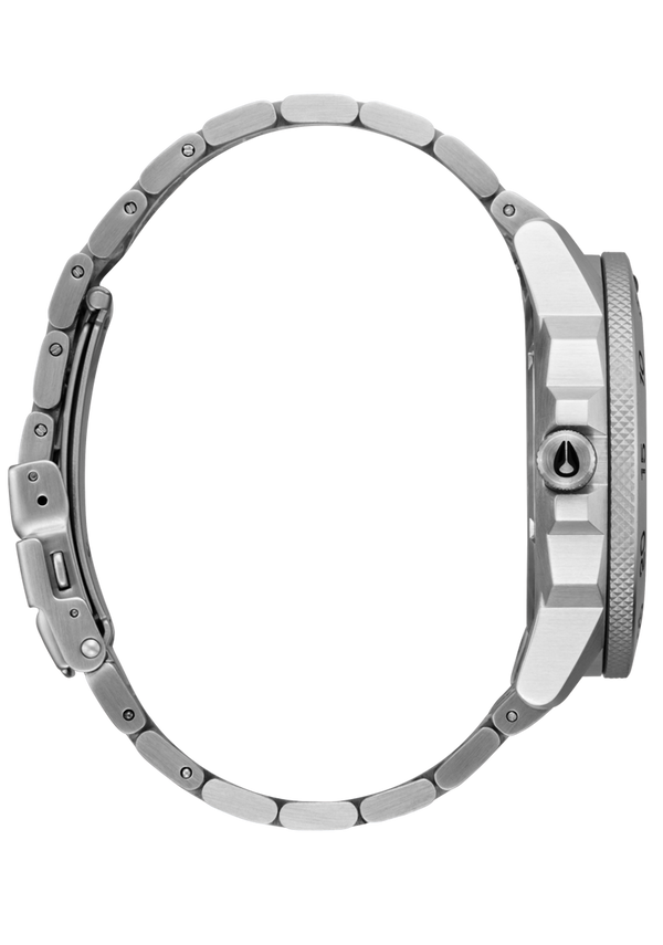 Nixon Smyth 44 Watch | Silver / Black | Sapphire Crystal Analog Watch