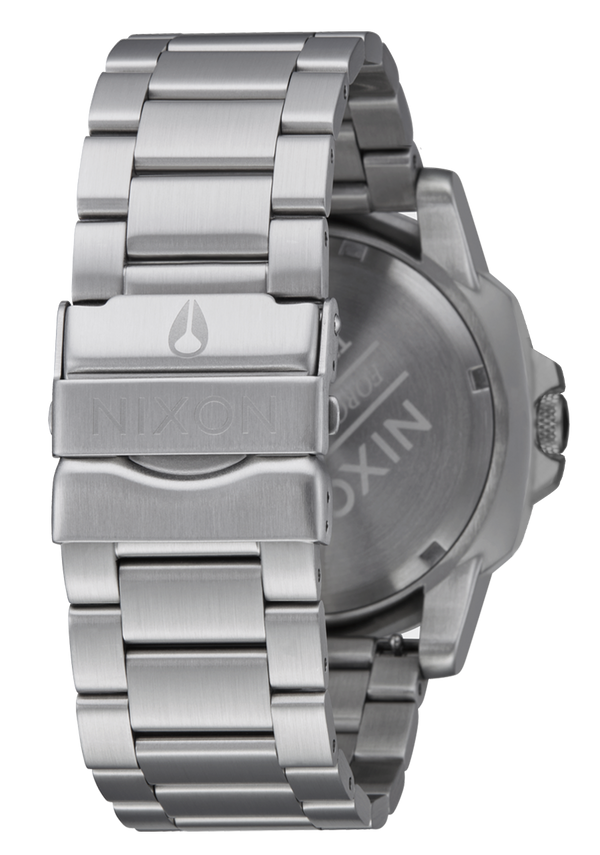 Nixon Smyth 44 Watch | Silver / Black | Sapphire Crystal Analog Watch