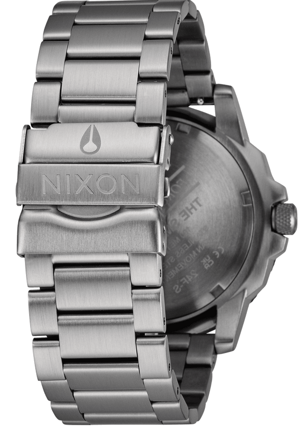 Nixon Smyth 44 Watch | Silver / Tunnel Black Ombre | Sapphire Crystal Analog Watch