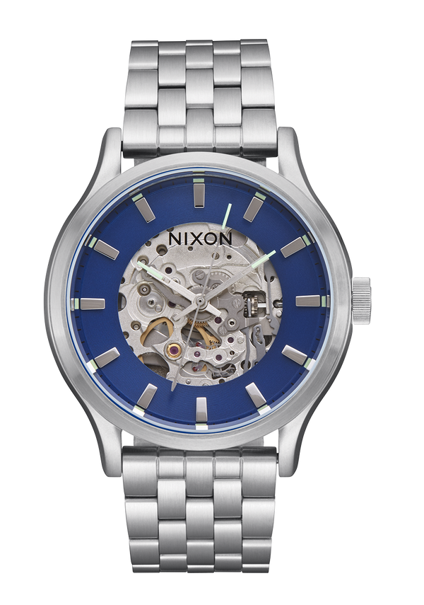 nixon Spectra Watch | Navy Sunray / Silver | Blue Automatic Watch