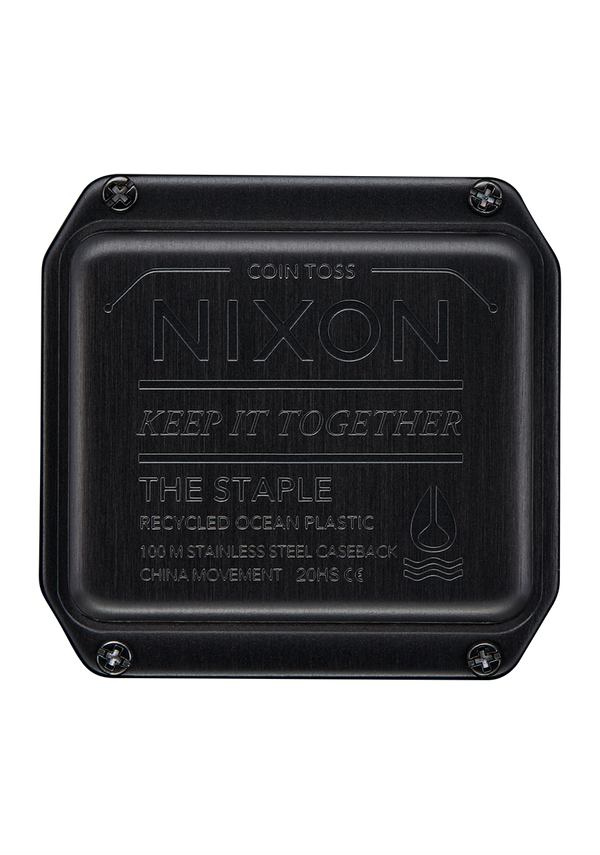 Nixon Staple Watch | Black / Positive | Low-Profile Thin Digital