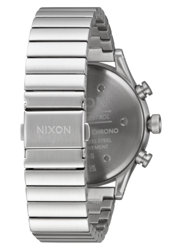 Nixon Station Chrono Watch | Silver / Indigo | Chronograph Watch