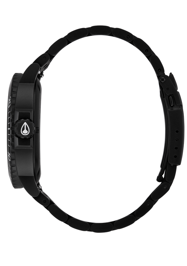 Nixon Stinger 44 Watch | All Matte Black / Black | Stainless Steel Dive Watch | Solar-Powered