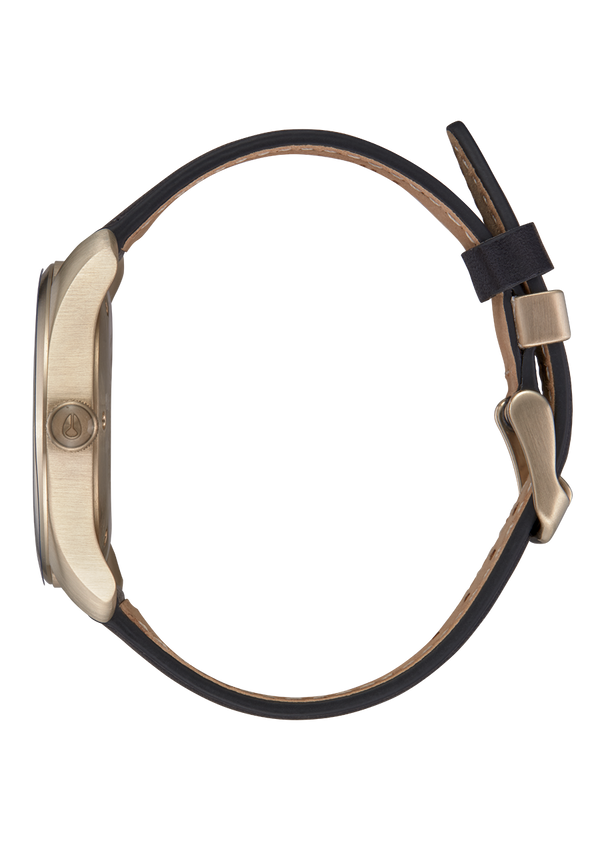 Nixon Thalia Watch | Light Gold / Black | Leather | Women's