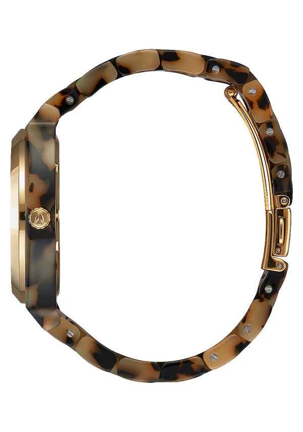 Nixon Time Teller Acetate Watch | Cream Tortoise | Unisex Acetate
