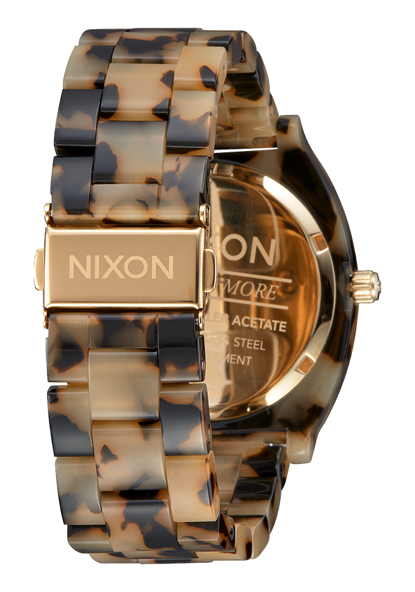 Nixon Time Teller Acetate Watch | Cream Tortoise | Unisex Acetate