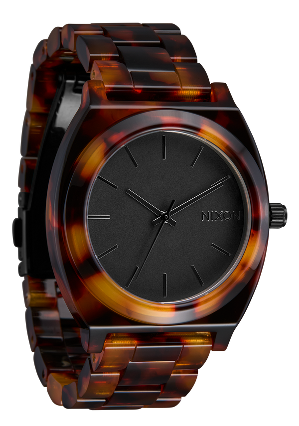 Nixon Time Teller Acetate Watch | Tortoise | Unisex Acetate
