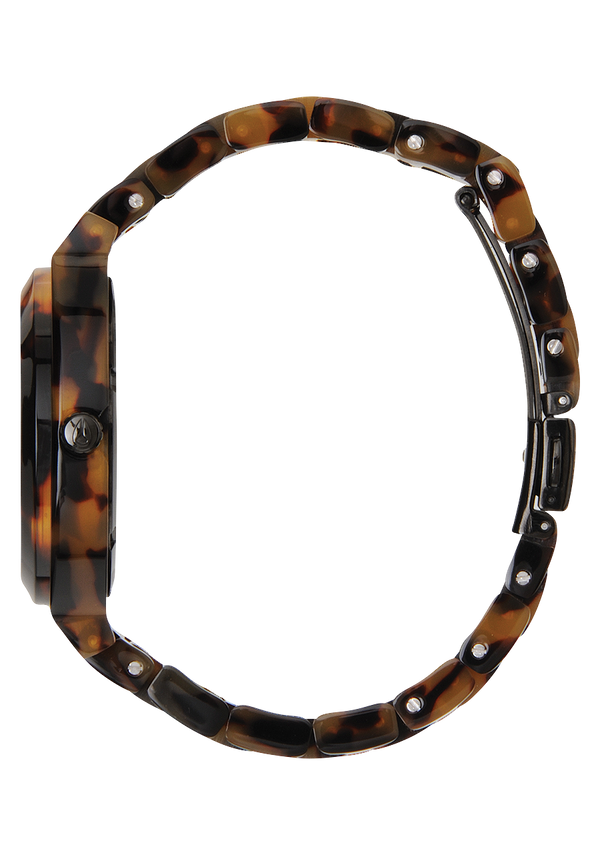 Nixon Time Teller Acetate Watch | Tortoise | Unisex Acetate