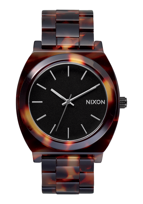 nixon Time Teller Acetate Watch | Tortoise | Unisex Acetate