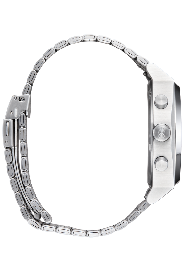 Nixon Time Teller Chrono Watch | Chrome / Black / Chrome Sunray | Chronograph