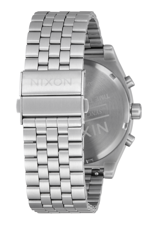 Nixon Time Teller Chrono Watch | Chrome / Black / Chrome Sunray | Chronograph