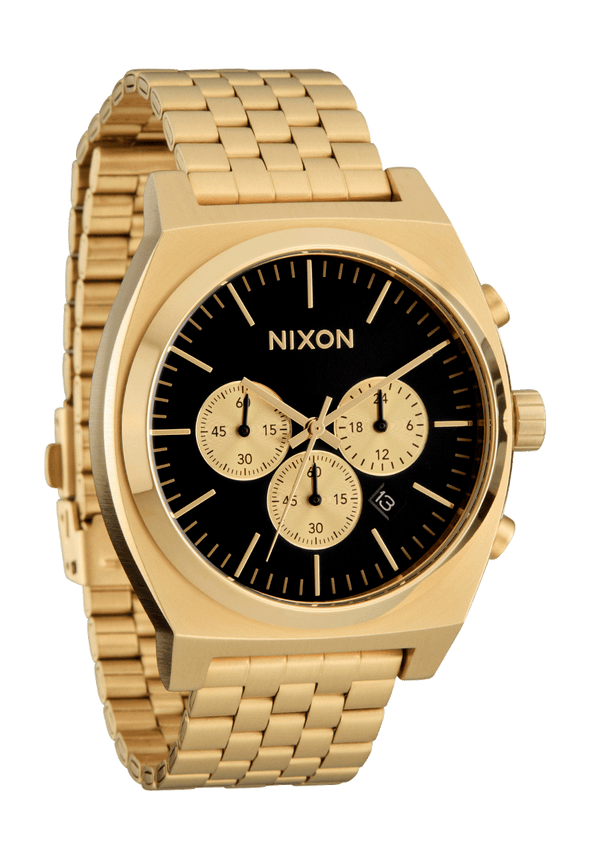 Nixon Time Teller Chrono Watch | Gold / Black / Gold | Chronograph