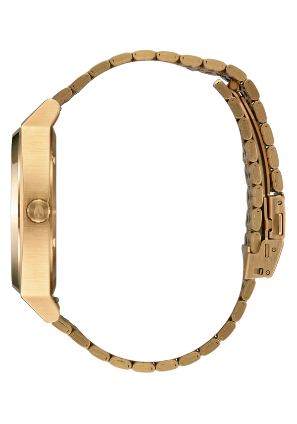 Nixon Time Teller Solar Watch | All Gold / Black | Unisex Light-Powered