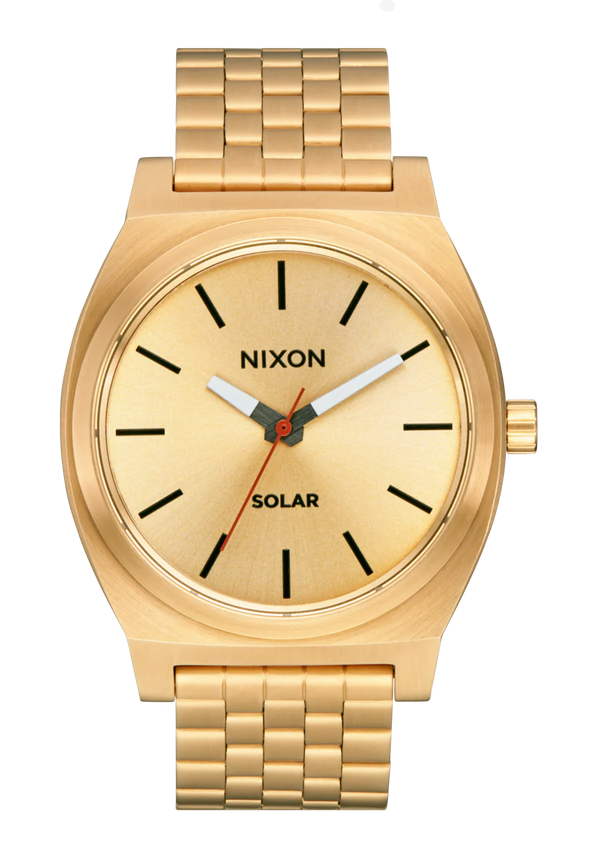 nixon Time Teller Solar Watch | All Gold / Black | Unisex Light-Powered
