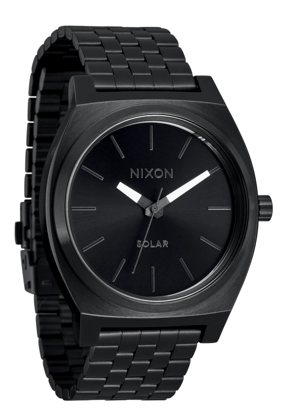 Nixon Time Teller Solar Watch | Black / White | Unisex Light-Powered