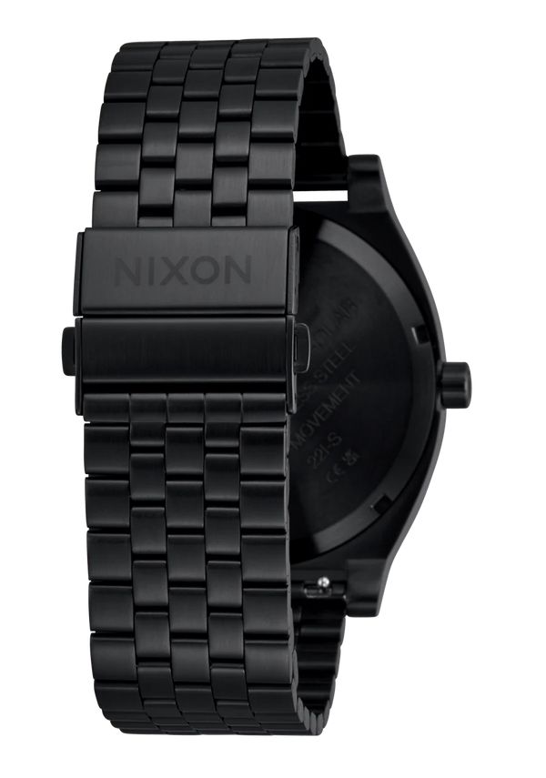 Nixon Time Teller Solar Watch | Black / White | Unisex Light-Powered