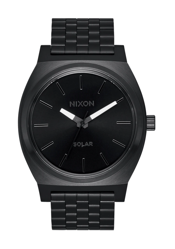 nixon Time Teller Solar Watch | Black / White | Unisex Light-Powered