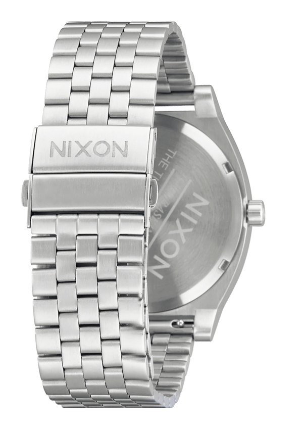 Nixon Time Teller Solar Watch | Silver / Salmon | Unisex Light-Powered