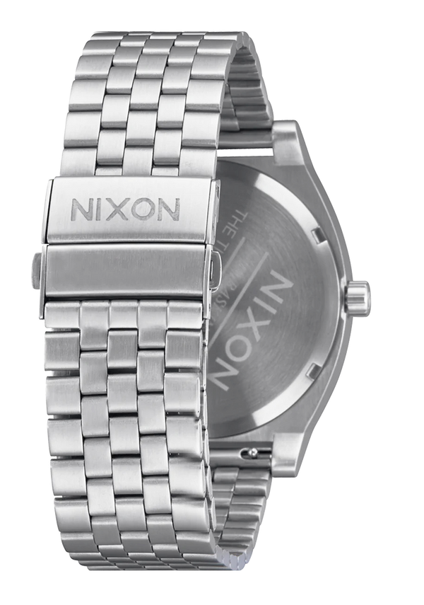 Nixon Time Teller Solar Watch | Silver / Snow | Unisex Light-Powered