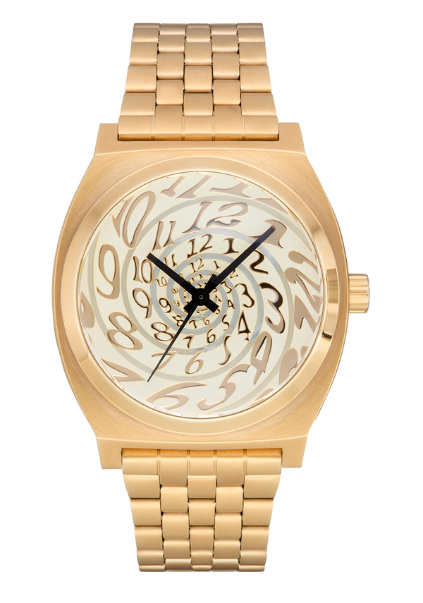nixon Time Teller Watch | 4th Dim Gold / Vintage White | Unisex Stainless Steel Analog