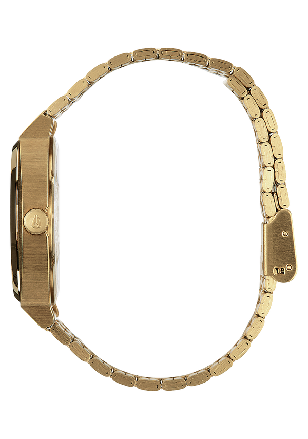Nixon Time Teller Watch | All Light Gold / Cobalt | Unisex Stainless Steel Analog