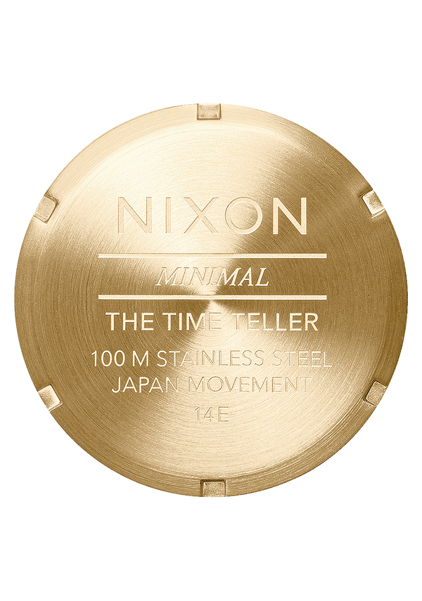 Nixon Time Teller Watch | All Light Gold / Cobalt | Unisex Stainless Steel Analog