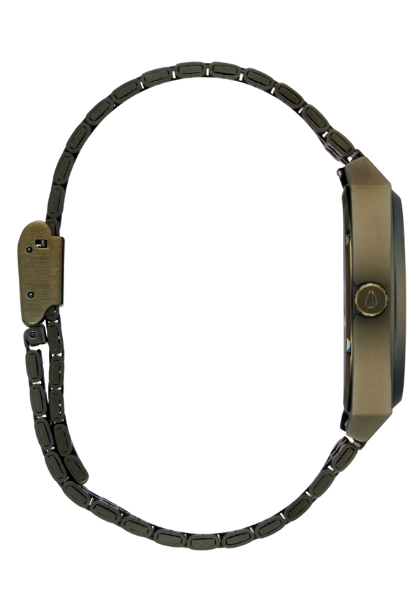 Nixon Time Teller Watch | Dark Olive / Dark Olive | Unisex Stainless Steel Analog