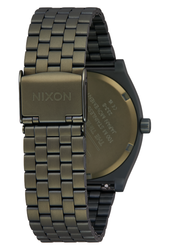 Nixon Time Teller Watch | Dark Olive / Dark Olive | Unisex Stainless Steel Analog
