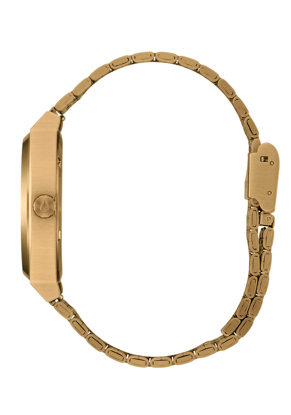 Nixon Time Teller Watch | Gold / Green Sunray | Unisex Stainless Steel Analog
