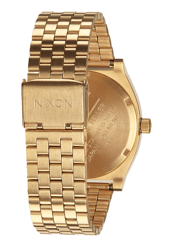 Nixon Time Teller Watch | Gold / Oxblood Sunray | Unisex Stainless Steel Analog