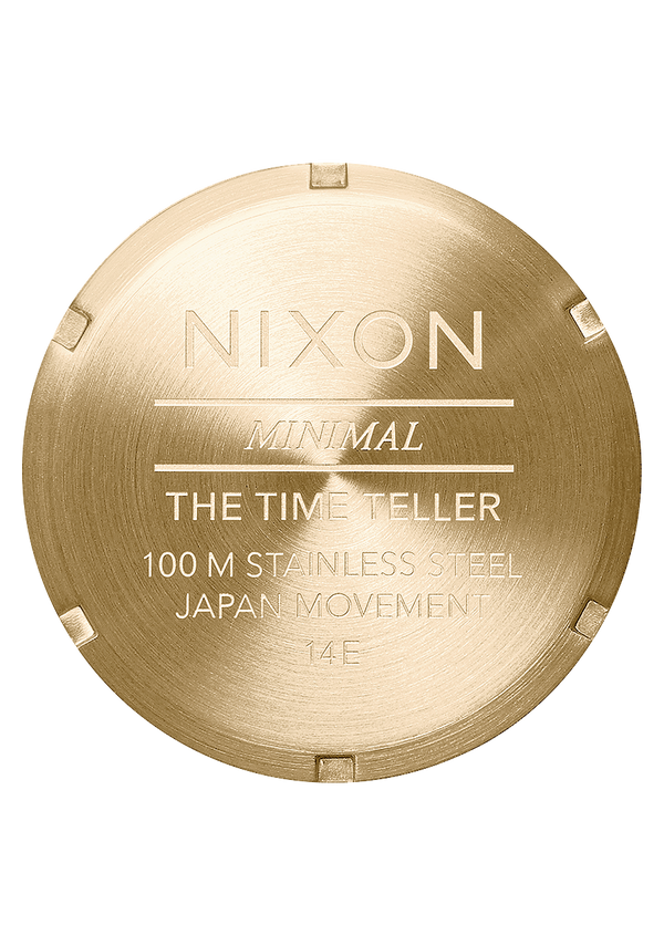 Nixon Time Teller Watch | Gold / Oxblood Sunray | Unisex Stainless Steel Analog