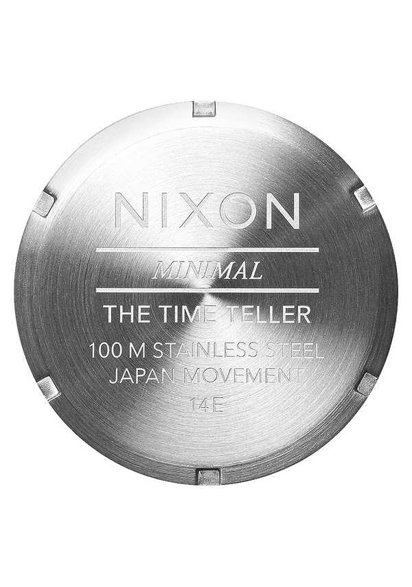 Nixon Time Teller Watch | Green Sunray | Unisex Silver Watch With Green Face