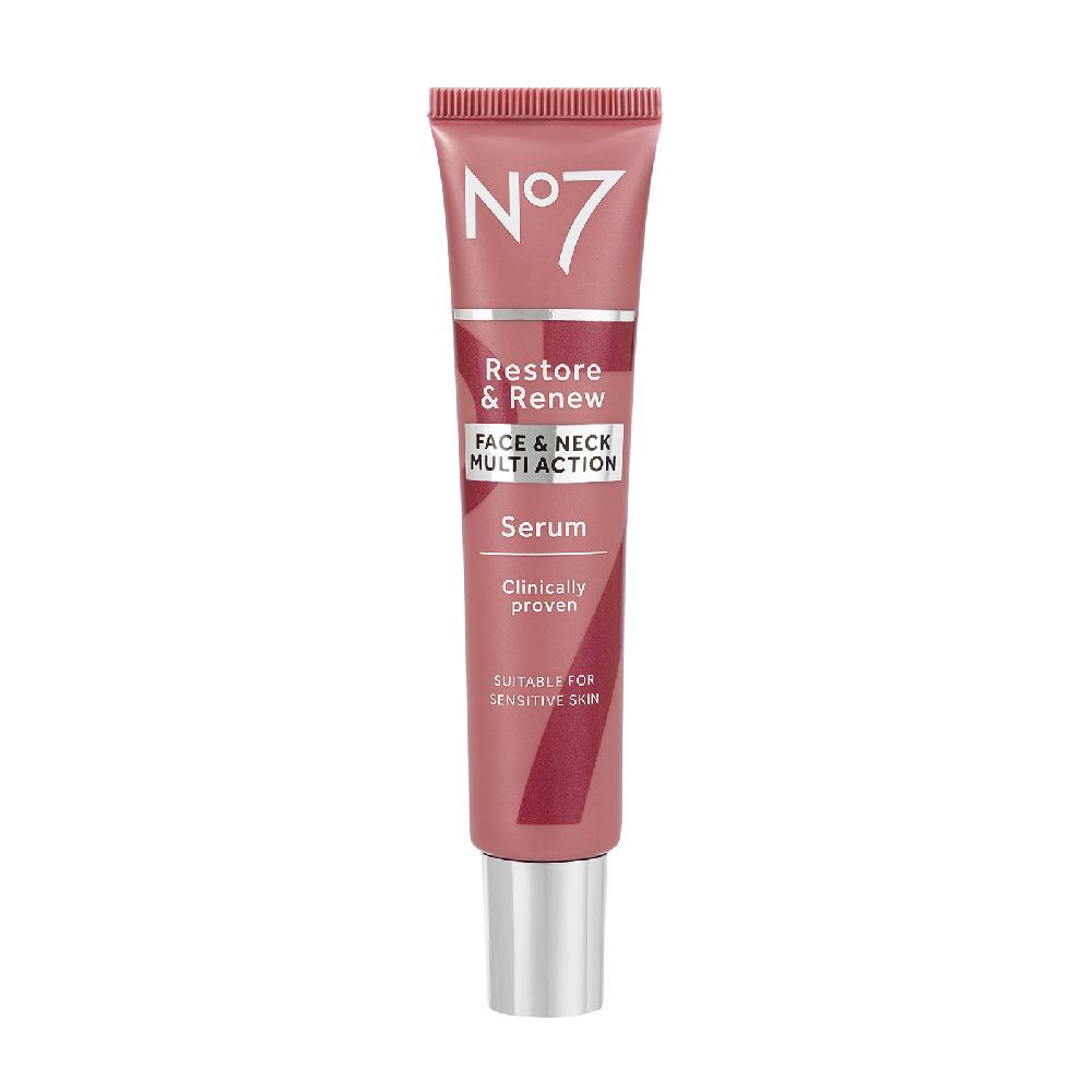 no7 Restore & Renew Multi Action Face & Neck Serum (30ml)