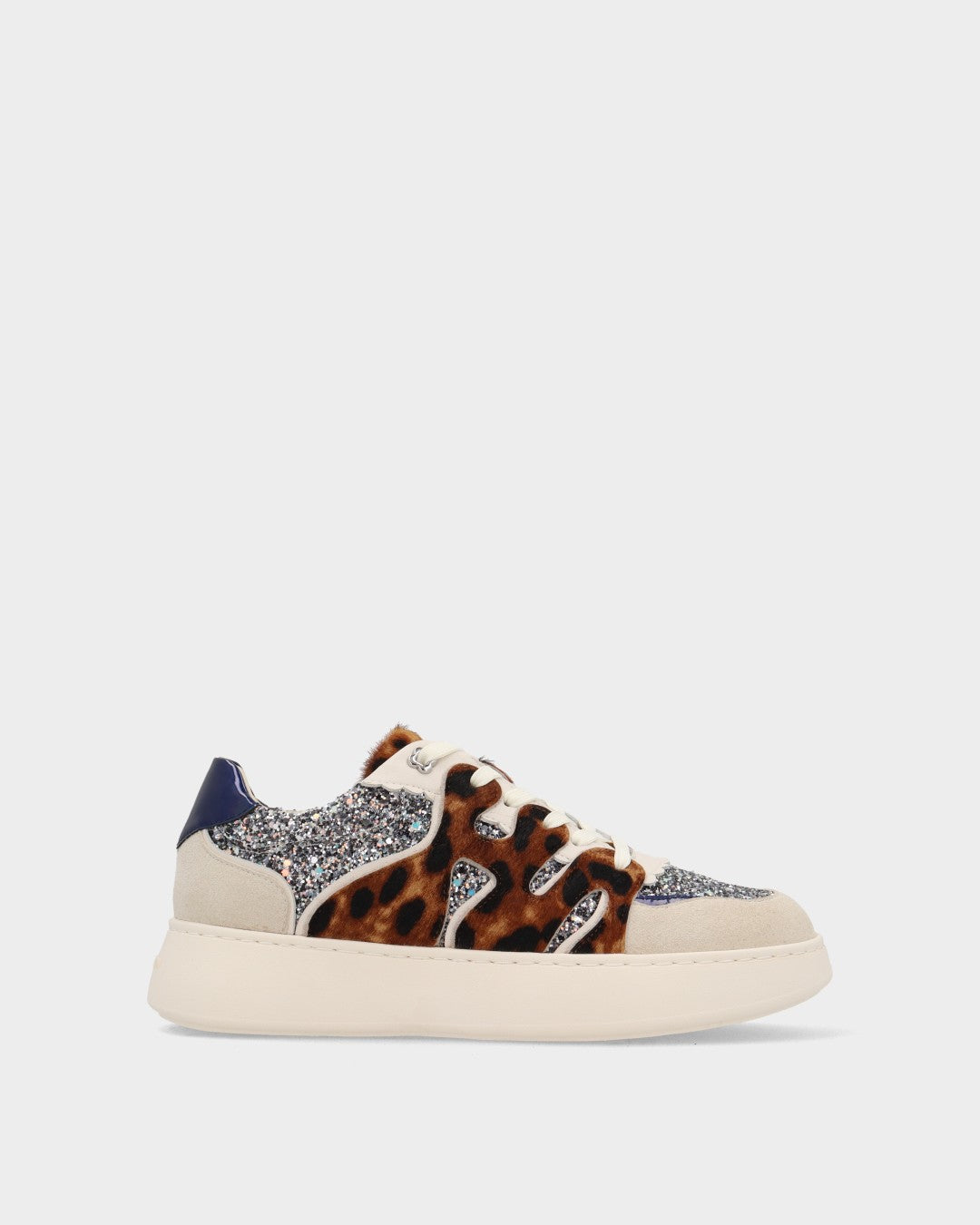 noa harmon BRAVA Plateado animal print beige y azul marino