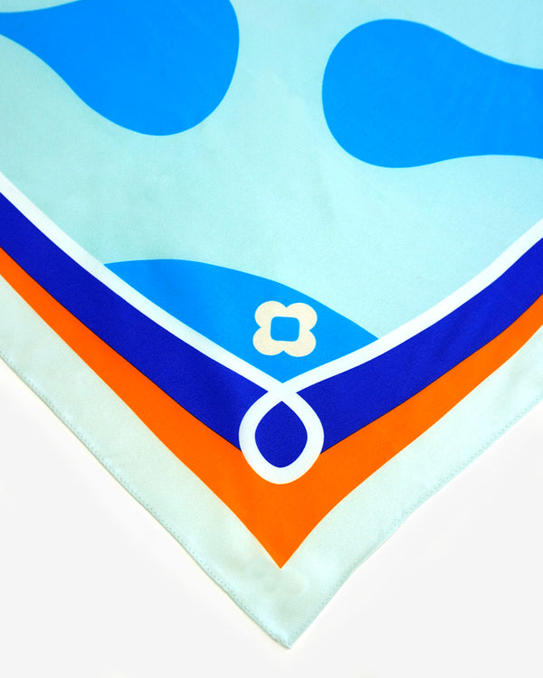 Noa Harmon NH BLUE SILK SCARF