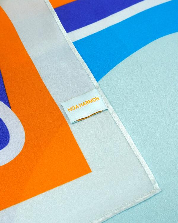 Noa Harmon NH BLUE SILK SCARF