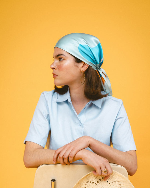 Noa Harmon NH BLUE SILK SCARF