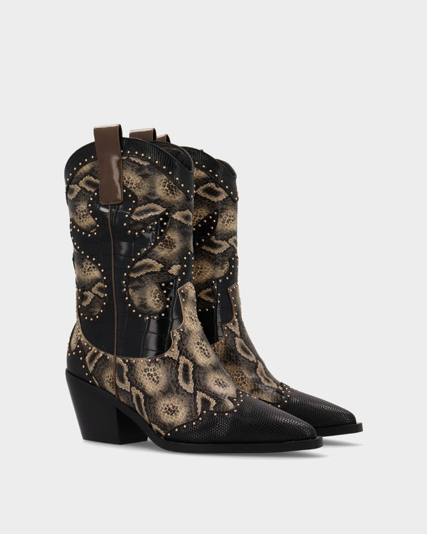 Noa Harmon Rosario Animal Print Y Negro