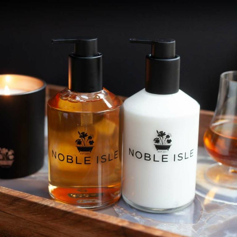 Noble Isle Whisky & Water Luxury Refillable Hand Lotion