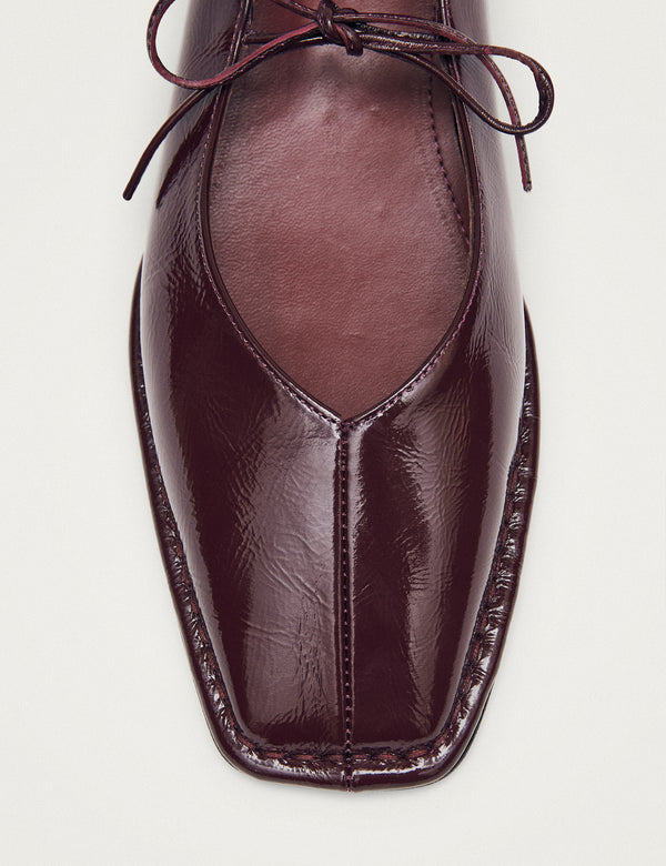 Nobody’s Child Alohas Burgundy Leather Ballet Flats