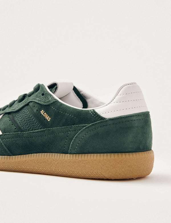 Nobody’s Child Alohas Rife Forest Green Leather Trainers