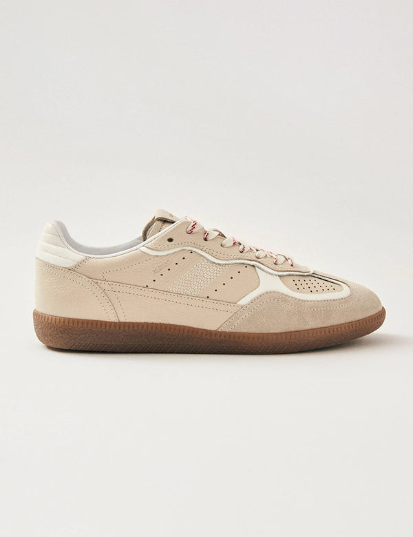 nobody’s child Alohas Rife Grain Cream Leather Trainers