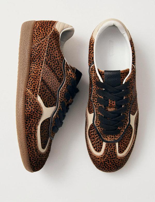 Nobody’s Child Alohas Rife Soft Tan Leopard Leather Trainers
