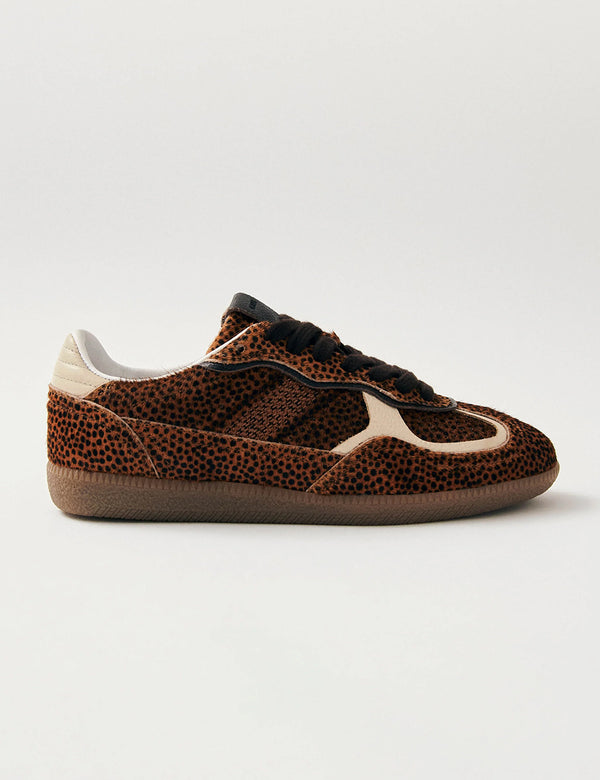 nobody’s child Alohas Rife Soft Tan Leopard Leather Trainers