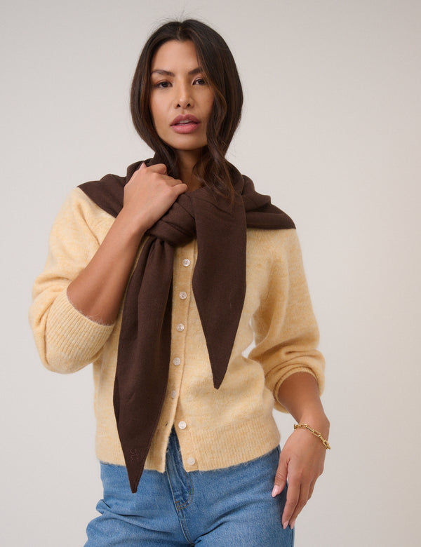 Nobody’s Child Butter Yellow Barrel Sleeve Cardigan